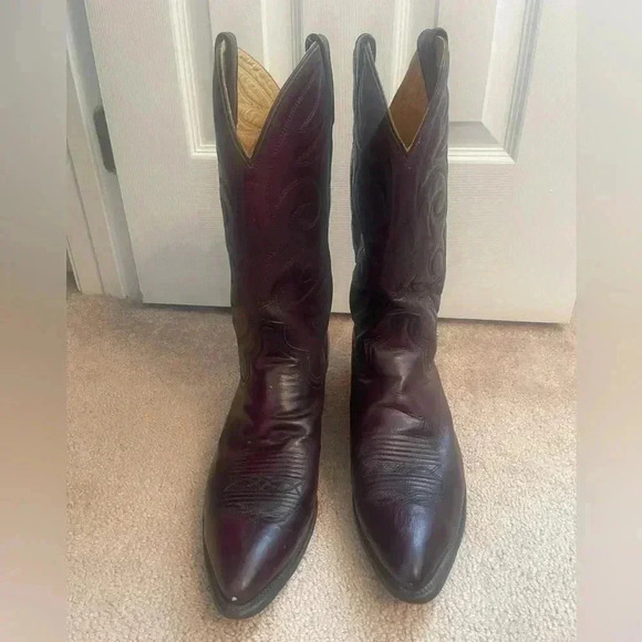 Men’s size 12 D Acme leather cowboy boots. Beautiful! - Picture 13 of 16